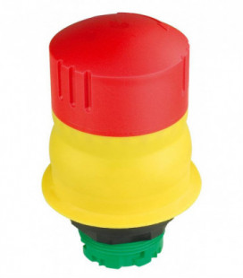 Seta de emergencia QRUVP, formato Saliente, IP69K, taladro Ø 22, Serie E STOP