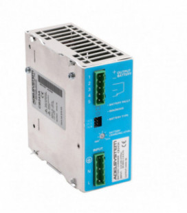 Cargador de baterías carril DIN 36W, Uin Vac monofásica, Uout 12Vdc, 3A, ADEL SYSTEMS