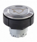 Pulsador luminoso KRJVATLRL..., rasante, IP69K, taladro Ø 30, Inox, Serie KOMBITAST R JUWEL