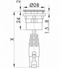 Conector RJ45 RRJVA_RJ45 para conectores frontales, SCHLEGE, Serie RONTRON-R-JUWEL