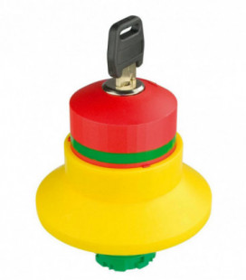 Seta de emergencia QRBUVSE, formato Saliente, IP65, taladro Ø 22, Serie E STOP