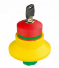 Seta de emergencia QRBUVSE, formato Saliente, IP65, taladro Ø 22, Serie E STOP