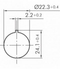 Seta de emergencia QRBUVSE, formato Saliente, IP65, taladro Ø 22, Serie E STOP