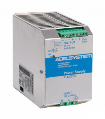 Fuente de Alimentación AC DC carril DIN 280W, Uin Vac monofásica, Uout 24Vdc, ADEL SYSTEMS
