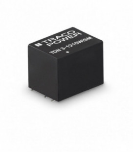 Convertidor DC DC para PCB 3W, Uin 4,5-75Vdc, Uout 5, 12, 15, ±12, ±15Vdc, TRACO POWER