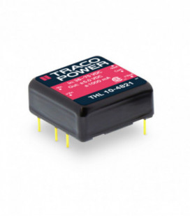 Convertidor DC DC para PCB 10W, Uin 9-75Vdc, Uout 3.3, 5, 12, 15, ±5, ±12, ±15Vdc, TRACO POWER