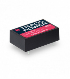 Convertidor DC DC para PCB 10W, Uin 4,5-75Vdc, Uout 3.3, 5, 12, 15,24, ±5, ±12, ±15Vdc, TRACO POWER