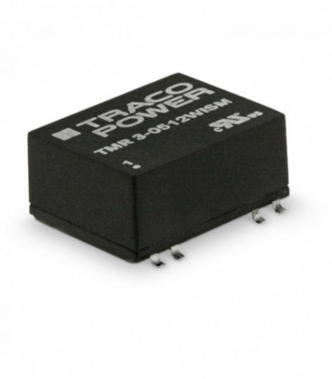 Convertidor DC DC para PCB 3W, Uin 4,5-75Vdc, Uout 5, 12, 15,24, ±12, ±15Vdc, TRACO POWER
