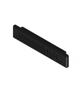 Pasamuros para cables no conectorizados, IP64, 21 cables, serie KEL-DP-E, color gris, ICOTEK
