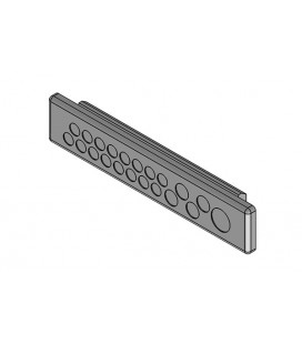 Pasamuros para cables no conectorizados, IP64, 21 cables, serie KEL-DP-E, color gris, ICOTEK