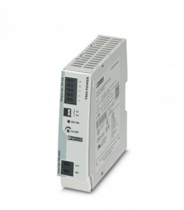 Fuente de Alimentación AC DC carril DIN 120W, Uin Vac monofásica, Uout 24Vdc, PHOENIX CONTACT
