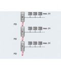 Convertidor de fibra optica para PROFIBUS hasta 12Mbit/s. PHOENIX CONTACT