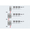 Convertidor de fibra optica para sistemas de bus de 2 hilos RS-485 (SUCONET K, Modbus ...) hasta 500 kBit/s. PHOENIX CONTACT