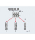 Convertidor de fibra optica para sistemas de bus de 2 hilos RS-485 (SUCONET K, Modbus ...) hasta 500 kBit/s. PHOENIX CONTACT