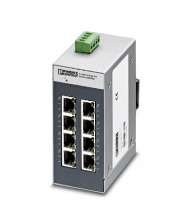 Switch NO gestionable 8 puertos RJ45, 10/100 Mbit/s, serie SFNB, PHOENIX CONTACT