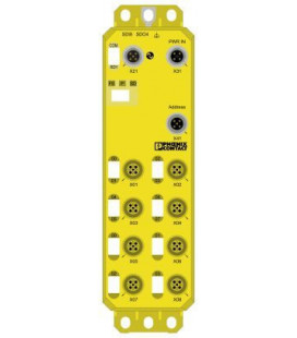 Módulo, periferia, seguridad AXIOLINE E en IO-Link para integrar Profisafe. SIL3. Salida por IO-Link. 8 entradas y 8 salidas