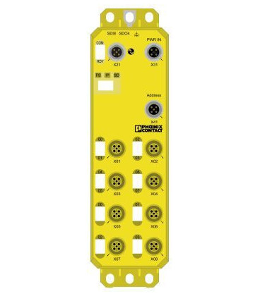 Módulo, periferia, seguridad AXIOLINE E en IO-Link para integrar Profisafe. SIL3. Salida por IO-Link. 8 entradas y 8 salidas
