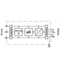 Convertidor analógico/AXIOLINE E-IO-Link para conexión de un sensor analógico, 0 V ... 10 V