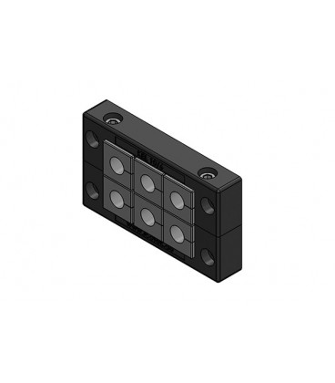 Pasamuros para cables conectorizados, IP54, 6 insertos, serie KEL, ICOTEK
