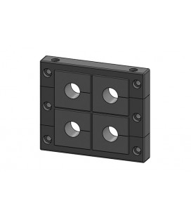Pasamuros para cables conectorizados, IP54, 4 insertos, serie KEL-MT, ICOTEK