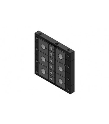 Pasamuros para cables conectorizados, IP54, 12 insertos, serie KEL-2MT, ICOTEK