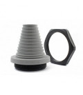 Cono pasacables, montaje en rosca taladro M25, IP68/IP66, cables 3-12mm, color black, serie KEL-DPF, ICOTEK