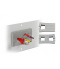 Pasamuros para cables conectorizados, IP54, membrana insertable en chapa espesor 2.8-4mm, serie KEL-QTA, ICOTEK