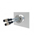 Pasamuros para cables conectorizados, IP54, membrana insertable en chapa espesor 2.8-4mm, serie KEL-QTA, ICOTEK