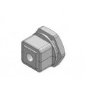 Prensaestopas partido para cables con conector, montaje en rosca M32, IP54, serie KVT, color gris, ICOTEK