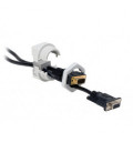 Prensaestopas partido para cables con conector, montaje en rosca M32, IP54, serie KVT, color gris, ICOTEK