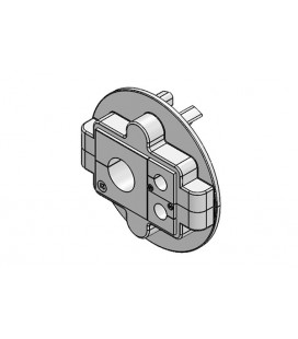Prensaestopas partido para cables con conector, montaje en rosca M80, IP54, serie KVT 80, color gris, ICOTEK