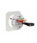 Prensaestopas partido para cables con conector, montaje en rosca M80, IP54, serie KVT 80, color gris, ICOTEK
