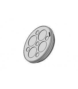 Pasamuros para cables no conectorizados, IP65, para 9 cables, color gris, serie KEL-DP, ICOTEK