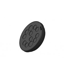 Pasamuros para cables no conectorizados, IP65, 12 cables, serie KEL-DP Circular, color gris, ICOTEK
