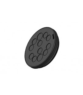 Pasamuros para cables no conectorizados, IP65, 12 cables, serie KEL-DP Circular, color gris, ICOTEK