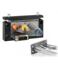 Barreras de fuego para paso de cables conectorizados de la serie KEL-U-BS, IP54, para 5 insertos, ICOTEK