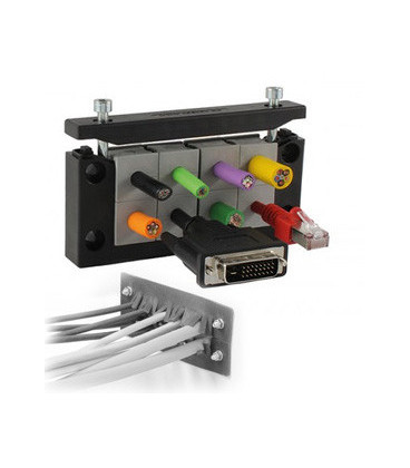 Barreras de fuego para paso de cables conectorizados de la serie KEL-ER-BS, IP54, para 8 insertos, ICOTEK