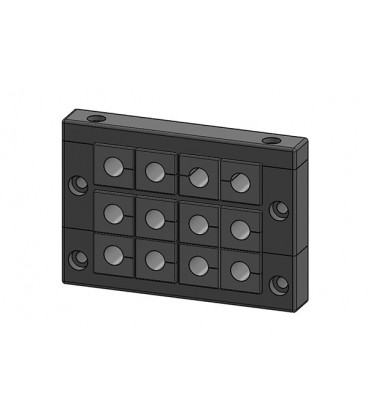 Pasamuros para cables conectorizados, IP54, 12 insertos, serie KEL-E, tornillos inox , ICOTEK