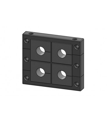 Pasamuros para cables conectorizados, IP54, 4 insertos, serie KEL-MT, tornillos inox , ICOTEK