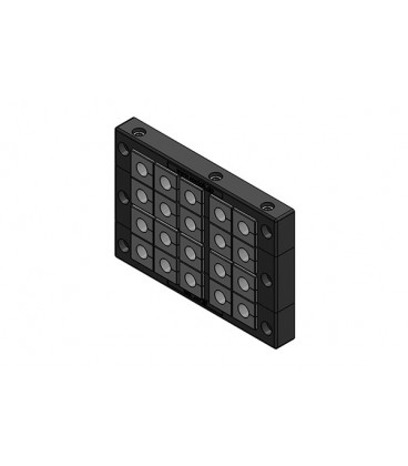 Pasamuros para cables conectorizados, IP54, 20 insertos, serie KEL-MT, tornillos inox , ICOTEK