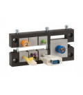Pasamuros para cables conectorizados, IP54, 7 insertos, serie KEL, tornillos inox , ICOTEK